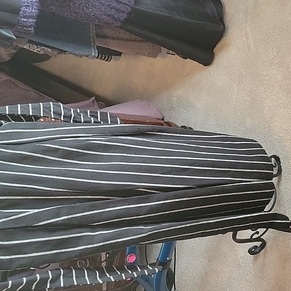 NWT GB Girls Sz 8 black and white striped top jumpsuit - Picture 5 of 11